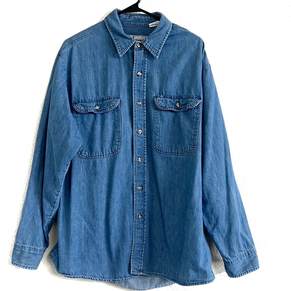 Vintage 1980’s Roebucks Denim long sleeve shirt